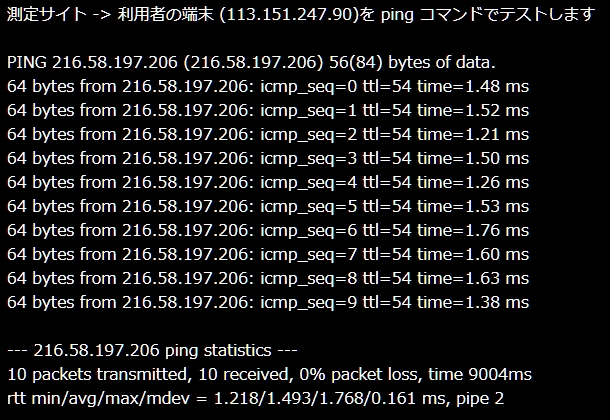 ネットワーク通信 確立