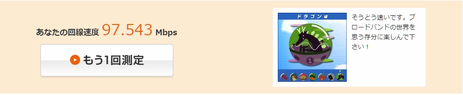 USENスピードテスト 動物