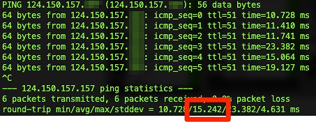 ラウンドトリップタイム