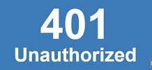 401 unauthorized