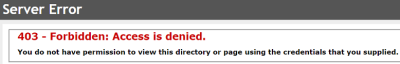 403 Access Denied(Forbidden)