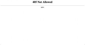 「405 method not allowed」エラーの意味・原因と解決方法
