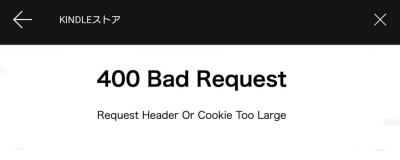 kindle 400 bad request