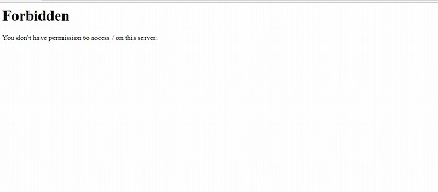 you don't have permission to access on this server.
