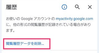 閲覧履歴データを削除…