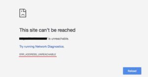 「ERR_ADDRESS_UNREACHABLE」の原因と対処法