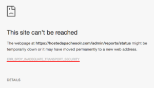 「ERR_SPDY_INADEQUATE_TRANSPORT_SECURITY」の意味・見れない時の対応