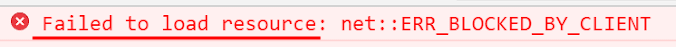 failed to load resource